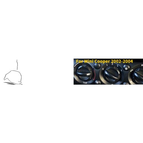 For Mini Cooper Hatch One R50 R53 2002-2004 Car Center Light Control Button Window Lift Switch Cover Carbon Fiber Sticker Kit