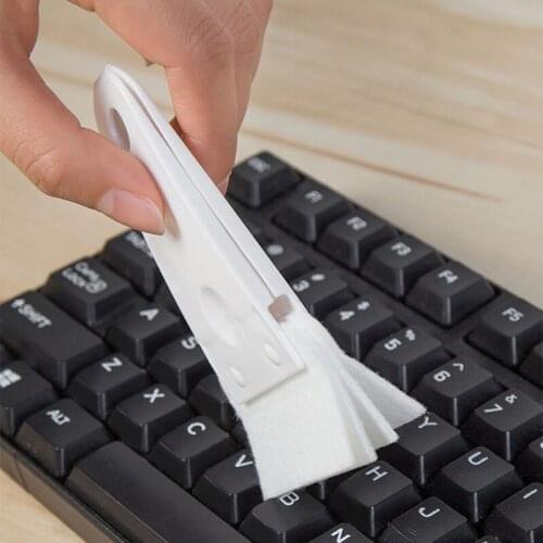 Home air conditioning outlet cleaning brush Practical crevice dust dual head soft hair keyboard instrument panel cleaning brush