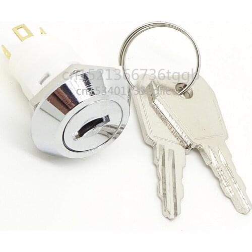 16MM electronic lock, small key switch, one on and one off, power lock, door lock, single side pull out, double pull out, safe k