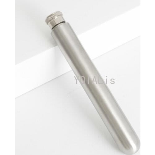 45ML Cigar Hip Flask with Outdoor Portable Wine Tube Wine Bottle Stainless Steel Jug 1.5 Ounces Vodka Strong Wine Pot