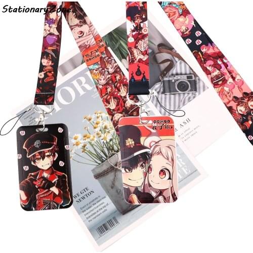 JY012 New Anime Printed Lanyard Badge ID Card Holder Neck Strap Cell Phone Neck Straps Office School Supplies Accessory Gift