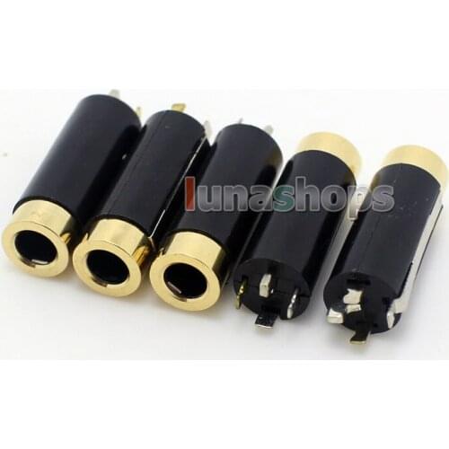 LN004100 3.5mm Stereo Female Plug 4 poles Port Audio Cable Connector For DIY Handmade