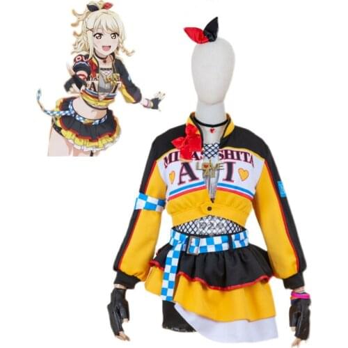 Love Live! Nijigasaki High School Just Believe Miyashita Ai Cosplay Costumes Women Dance Dress Halloween Uniform Custom Made