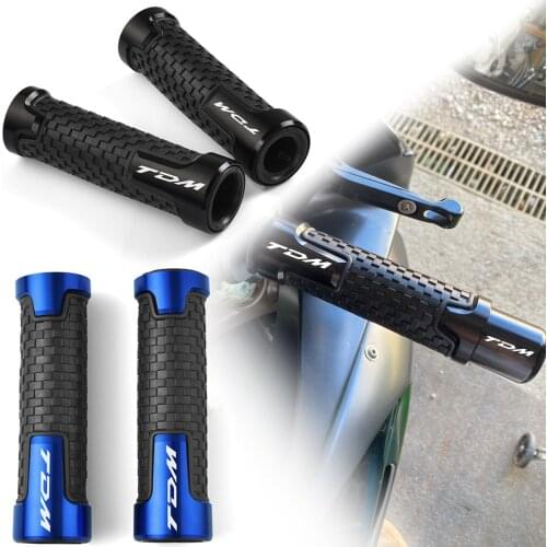 Motorcycle CNC handlebar grips handle bar handle hand Grips For YAMAHA TDM 850 TDM850 1991-2020 2021 TDM 900 TDM900 2004-2021