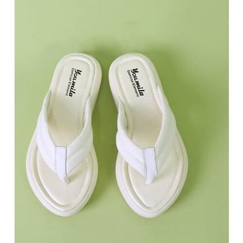 Brand New Summer Slippers Women Fashion Chic Flip-Flops Square Toe Flat Shoes Ladies Brand New Slides Slip On Beach Slipper Sale