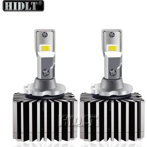 HIDLT 2021 New D1S Canbus LED Headlight Bulbs High Power CSP LED Chips 100W 6000K White D3S No Error Auto Headlamp LED Lights