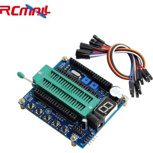 RCmall Universal Programmer Seat PIC Microcontroller Minimum System Development Board ICD2 FOR PICKIT2 PICKIT3 FZ0509