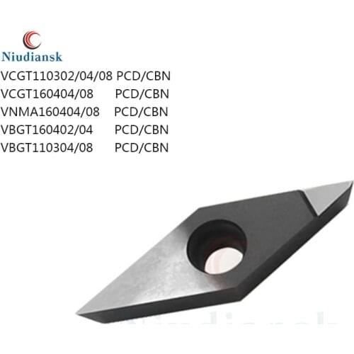 VBGT160404 VCGT160408 VNMA160404 VBGT110304 PCD CBN Diamond Insert Internal turning tool CNC Lathe Tool Turning Diamond Insert