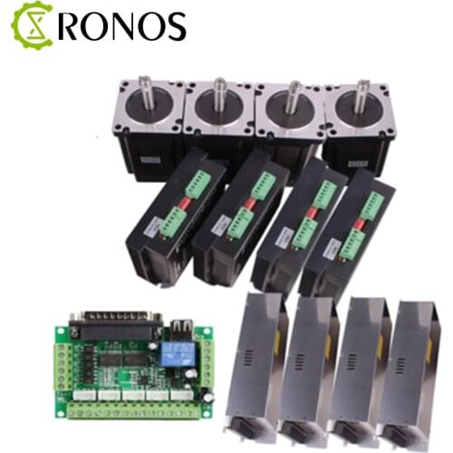 1.8 Degree 86HS Nema 34 12Nm Stepper Motor CNC Kit With DM860A Digital Driver