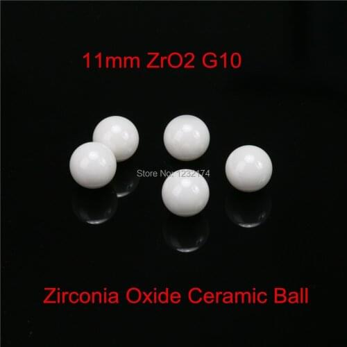 11mm ZrO2 Zirconia Oxide Ceramic Ball G10 10pcs for valve ball,bearing, homogenizer,sprayer,pump 11mm ceramic ball ZrO2