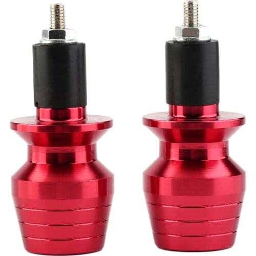 2pcs Universal Motorcycle Handlebar Ends Grip Weights Anti Vibration Plug Cap Hand Grips Bar End Plug Parts