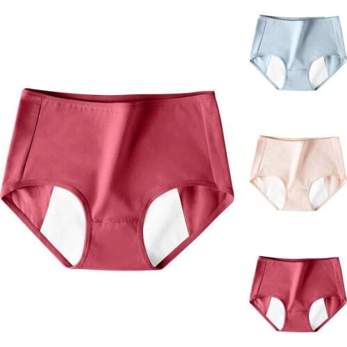 3pc Menstrual panties underwear for periods Leak Proof cotton briefs Womens underwear lingerie Breathable Physiological panties