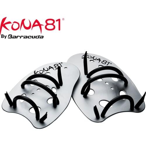 Barracuda KONA81 Hand Paddles Professional Swim Training Aid Adjustable Straps 2 Sizes (S/L) for All swimming levels#Accessories