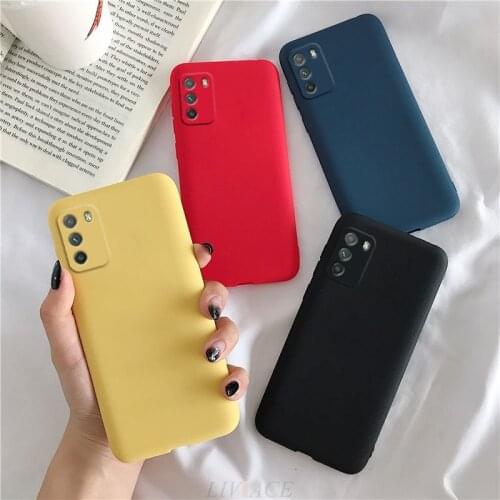 Candy Color Frosted Silicone Phone Case For Xiaomi Poco M3 Global Matte Thin Soft Tpu protective Back Cover Cases on Pocom3