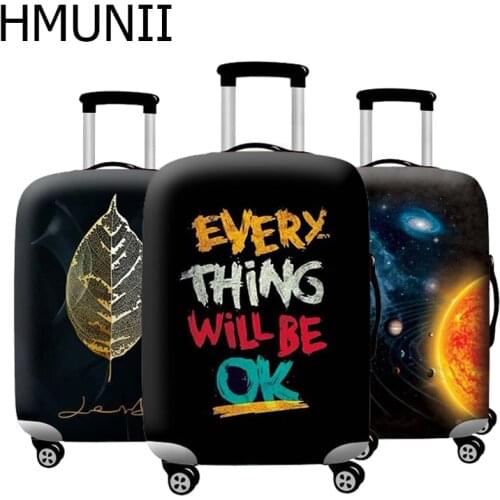 HMUNII Brand Thicker Travel Suitcase Protective Cover Elastic Luggage Dust Cover Luggage Case Travel Accessories