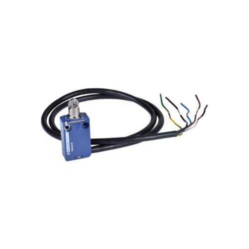 XCMD2102L1 = ZCMD21 + ZCE02 + ZCMC21L1 Limit switch XCMD - steel roller plunger - 1NC+1NO - snap - 1 m
