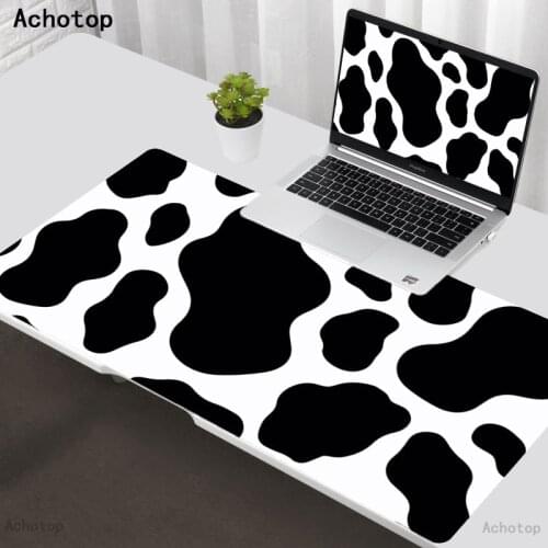 Cow Pattern Gaming Mouse Pad Gamer Large Mouse Mat Computer Mousepad XXL Carpet Rubber Surface Mause Pad Keyboard Desk Mat