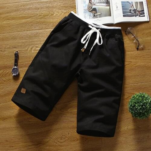 Lawrenceblack Shorts Classic Mens Fashion Shorts summer 2021 Korean Fashion thin thread beach pants mens seaside