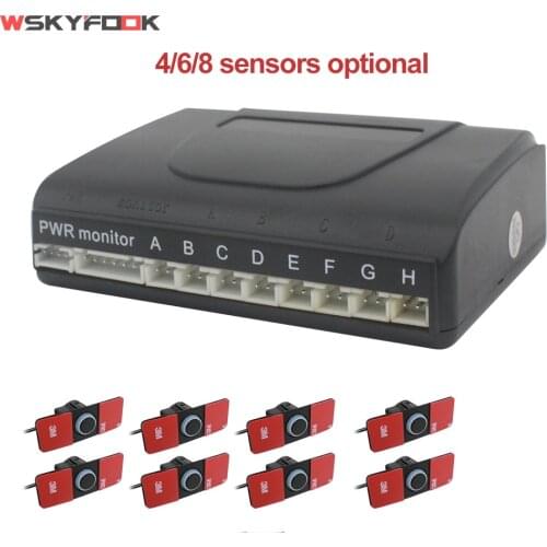 Original 16.5mm Electromagnetic Parktronic Car Parking sensors 8/6/4 Radars Alarm Buzzer Car Detector Video System