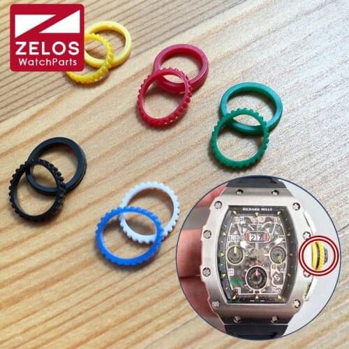 Rubber crown ring for the Ri char d mil le RM11-03 automatic watch aftermarket replacement parts tools