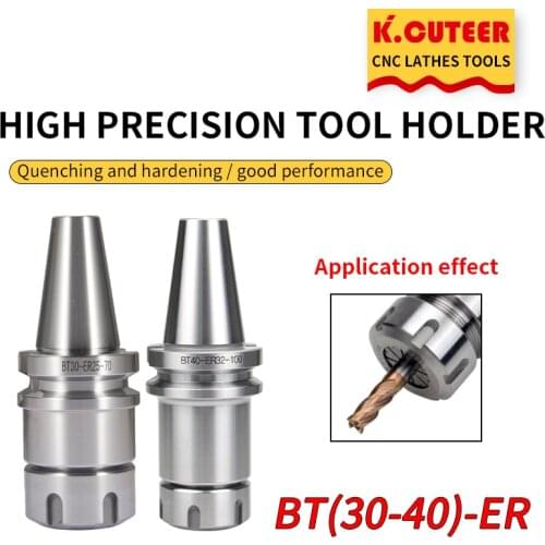 Precision 0.003 BT30 BT40 knife shank ER16 ER25/32 ER40 ER50 100L 200L knife shank for CNC machining center spindle tool holder
