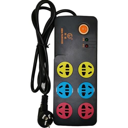 AU Plug Power Strip Surge Protector 6 AC Outlets 2 USB Port 2500W 2M Extension Cord for Phones Home Office Overload Protection