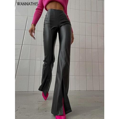 Женские кожаные брюки WannaThis China At AliExpress