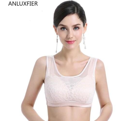 X9008 Lady Bras Breast Implantation Bra Silicone Fake Breast Underwear Cover Without Steel Ring Vest Fake Bra Push Up Bras
