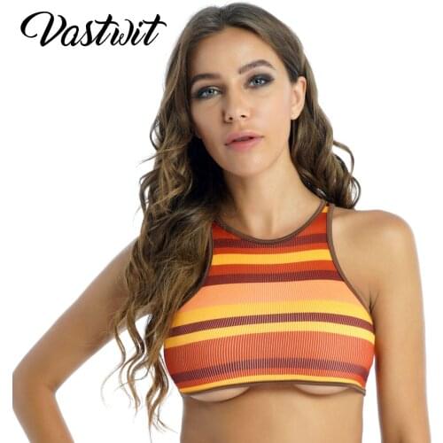 Women Super Short Crop Tops Sexy Sleeveless Tank Top Ribbed Tight Vest T-Shirts