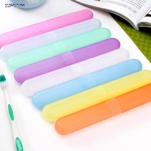 1PC Protect Toothbrush Tube Cover case Household Travel Candy Color Portable Dustproof Toothbrush Case Box