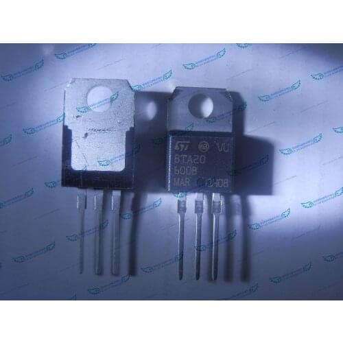 10PCS/LOT BTA20-600BW BTA20-600B BTA20 600B 20A 600V TO220 SNUBBERLESS TRIACS