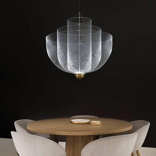 2020 NEW Modern Ins Hanging Pendant Lights Decoration Hanglamp Luminaires LED Chip AC220V Silver Pendant Lights Golden Lamp