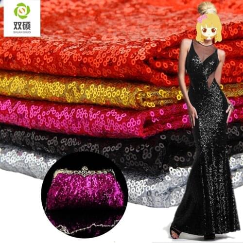 3mm Sequins Fabric Fashion Beads Materials For Stage Dress Wedding Dress Pillow Fabric A Half Meter LP001