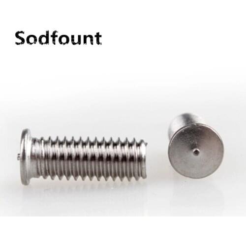 50PCS/LOT High Quality M3X4/5/6/7/8/10-35mm 304 Stainless Steel CD Welding Stud Welding Screws Spot Welding Studs Weld Bolt