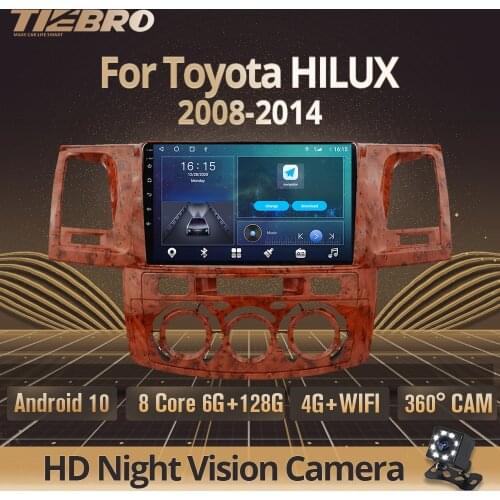 2DIN Android10.0 Car Radio For Toyota Fortuner HILUX Revo Vigo 2008-2014 GPS Navigation Stereo Receiver Auto Radio Car Video IGO