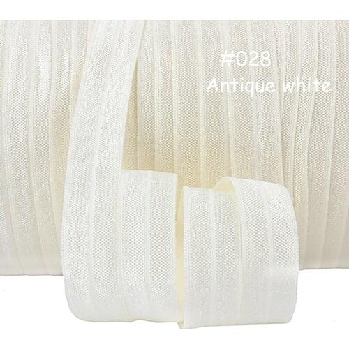 Free shipping elastic manufacture foe in stock, 5/8 inch antique white stretch ribbon for wholesale