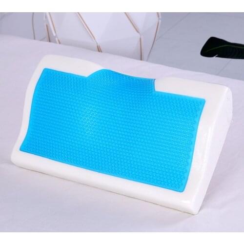 Hydrogels Gel Core Neck Pillow Slow Rebound Memory Foam Adult Cervical Pillow Repair Spine Curve Bed Paillow 7035