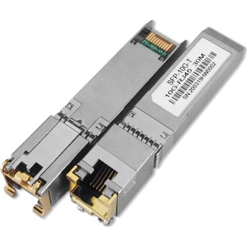 Hot Sell Gigabit Electrical Optical Module SFP-10G-T RJ45 Photoelectric Conversion SFP Module 30m Huawei Cisco ZTE Compatible