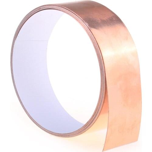 Musiclily Basic Copper Foil Tape with Double Conductive Adhesive for Guitar Bass - 25mm x 2m (1 inch x 6 ft)