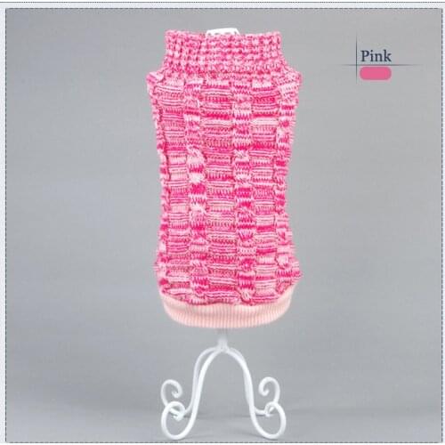 Class Pink and Blue Cute Pet Dog Sweater Clothing Small Puppy Winter Dog Clothes for Dogs Wholesale&Dropping 5 Color 6Size