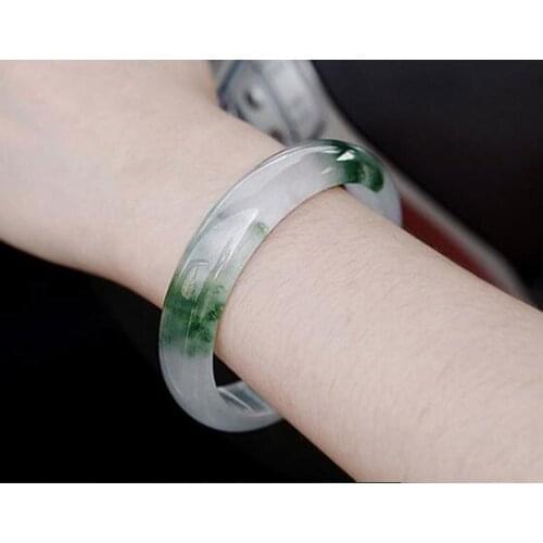 Jade Bracelet Female Natural jade color ice kind girl green jade bracelet special bracelet Jade Bracelet Fine