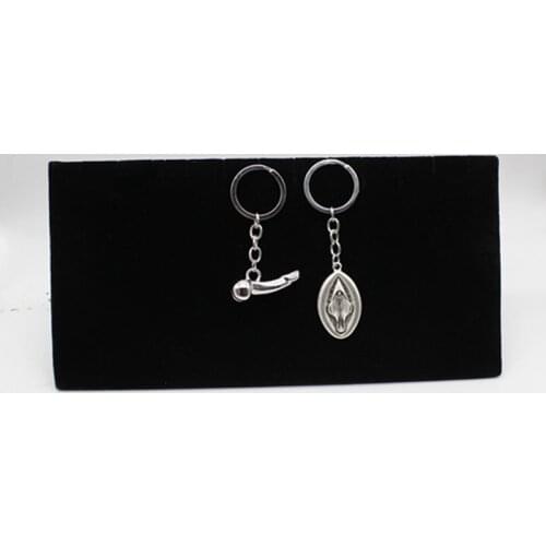 New Male Genital Key Chain, Female Genital Key Chain, Lovers Keychains, for Lovers Sensual Metal Dick Penis Keychains Woman Gift