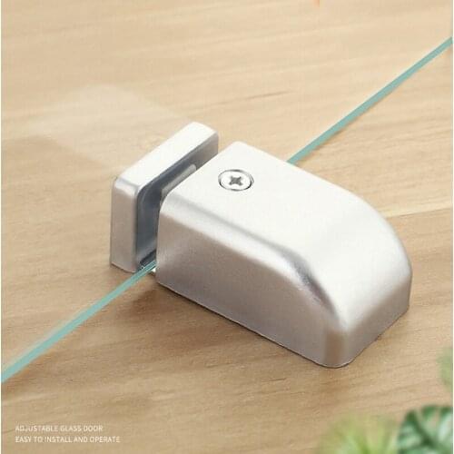 Glass Door Positioner Stop Swing Device Shower Room Accessories Retainer Glass Door Positioning Limiter