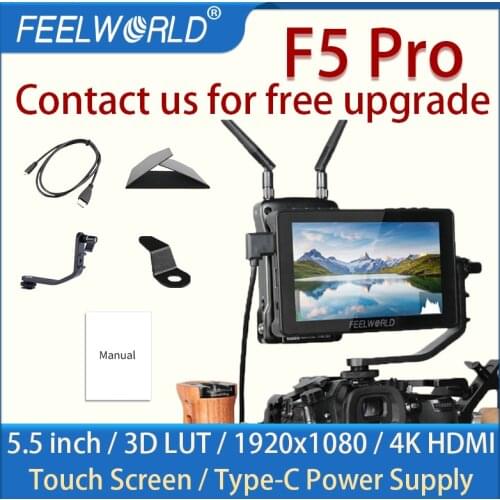 FEELWORLD F5 Pro V2 3D LUT portable monitor hdmi Touch Screen monitor DSLR Camera Field Monitor 4K HDMI