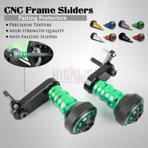 Motorcycle Carved Falling Protection Frame Slider Fairing Guard Crash Pad Protector For KAWASAKI NINJA ZX6R ZX-6R 2009-2012
