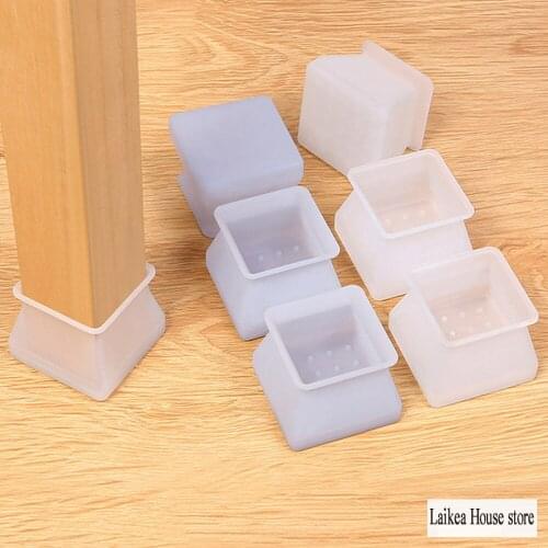 Silicone Chair Leg Caps 16PCS/Set Non-slip Table Chair Mat Cap Pad Furniture Table Feet Cover Floor Protector New Arrival