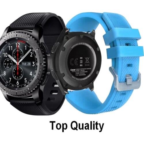 22mm Silicone Watchband Strap for Samsung Gear S3 Frontier/Classic Wristband Strap For Xiaomi Huami Amazfit 2/2S Wrist bracelet