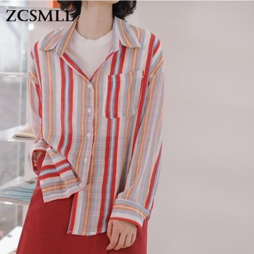 ZCSMLL Women's Striped Shirts