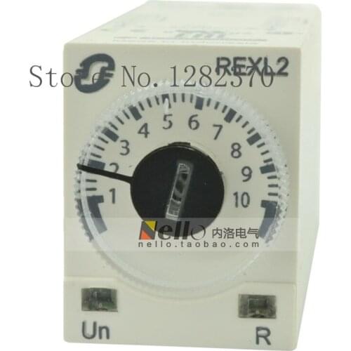 [ZOB] Authentic original time relay DC24V 8 feet REXL2TMBD 0.1s-100h --5pcs/lot