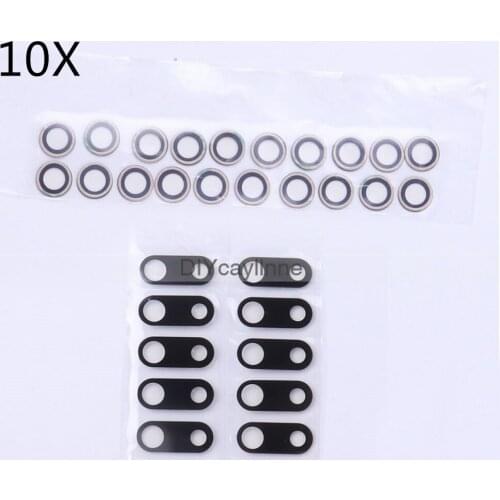 10pcs Back Camera Glass for iPhone 7 8 Plus 6 6S 6Plus 7Plus X XR XS Max Rear Camera Cover Lens 3M Sticker Holder Parts